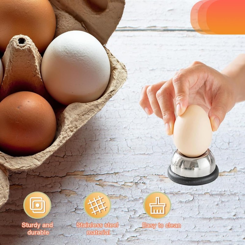ZBKJYILF Egg Slicer, Egg Pieker, Stainless Steel, Egg Opener for