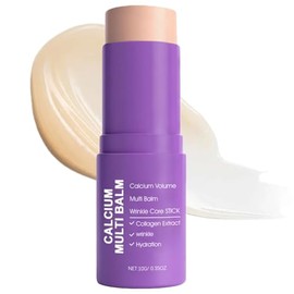 Calcium Volume Multi Balm, Calcium Korean Moisturiser,Wrinkle Core Stick,Anti Aging Moisturing Firming Serum, Moisturing Collagen Face Cream Stick for Eyes, Neck, Face - Hydrating & Firming #Purple