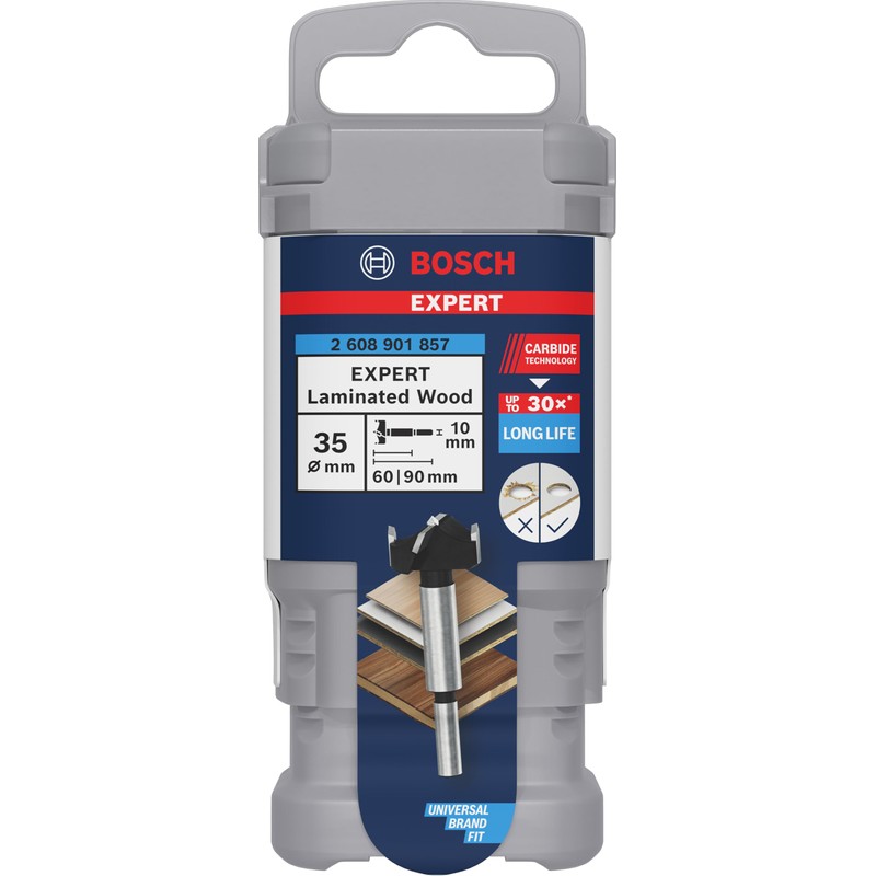 Bosch 1 x Expert Laminated Wood Hinge Hole Drill Bit
