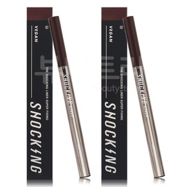 Tony Moly The Shocking Vegan Liner Super Fixing 02 Brown X2 / 토니모리 더 쇼킹 비건 라이너 수퍼픽싱 02브라운X2개