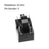 sourcingmap 22 Ohm 4 Pin Refrigerator Start Relay Replacement Part