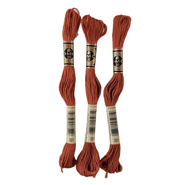 DMC 6-Strand Embroidery Cotton 8.7yd - Medium Mahogany - 117-301