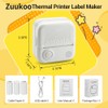 Zuukoo Sticker Printer,Thermal Printer Label Maker with 3 rolls Paper,