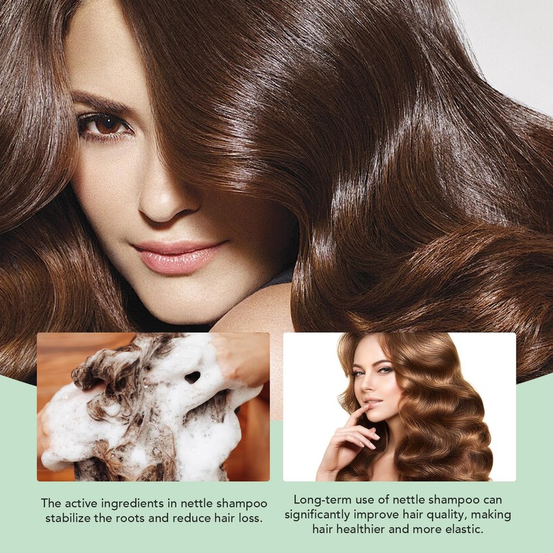 ANNAS Nettle Shampoo - Organic Formula,Helps Regulate Sebum Production, Reduce
