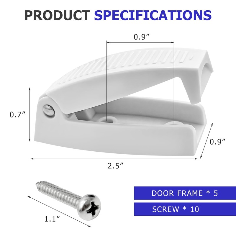Xiqaler 5 PCS RV Door Holder, Durable Plastic Latch Clips