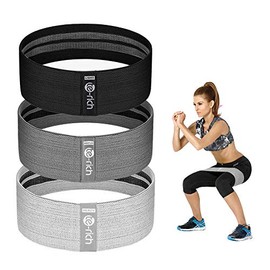 Bandas de resistencia, bandas de entrenamiento de tela para mujeres y hombres, bandas de tela de resistencia para botines, bandas gruesas para sentadi