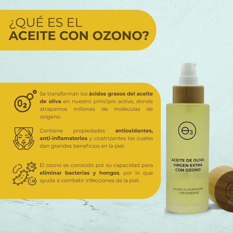 OZON D'OR Ozonised Oil 100ml (Organic Extra Virgine) Moisturising and