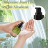 6 Pcs Frosted Green Glass Pump Bottle Empty Lotion Foundation