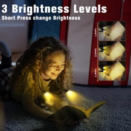 LED Neck Light for Reading, 9 Modes, USB Rechargeable, Reading Light for Book in Bed, Flexible, Hands Free, Eye-protection, Long-lasting, Lightweihgt, Perfect for Reading/ Knitting/Repairing/Working