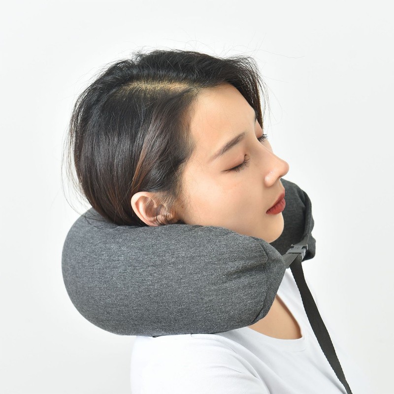 Hoodie Travel Pillow Hooded Neck Pillow Adjustable Ergonomic Travel Neck