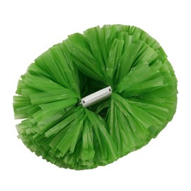 MIPPER 10 pcs Plastic Cheerleading Pom Poms for Kids with Handle Matte Cheer Pom for Dance Sports Holiday Celebration (Green)