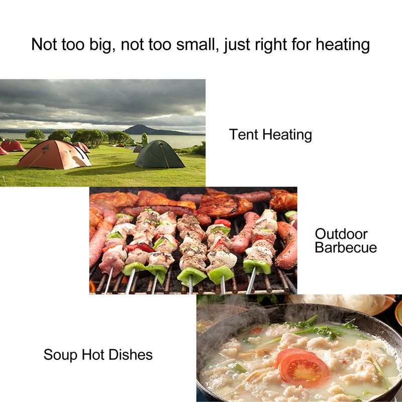 Camping Heater Stove Portable Mini Stainless Steel Fast Heating Tent