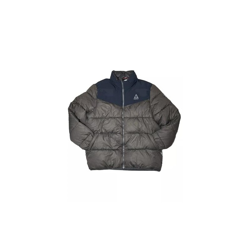 GERRY Men's Quilted Puffer Jacket (Gray, Medium)