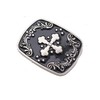 TFJ Men Women Belt Buckle Western Fashion Silver Metal Weekend
