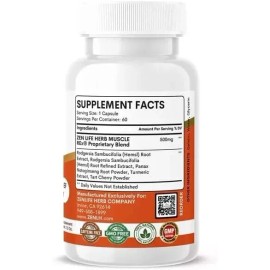 Zen Life Herb Muscle REx - Joint Muscle & Nerve Support - Relax Aches & Chronic Discomfort ...