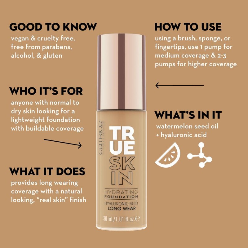 Catrice True Skin Hydrating Foundation No. 010 Nude Moisturising Long
