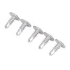 200Pcs Self Drilling Screw Stainless Steel Round Washer Head M4.8x13