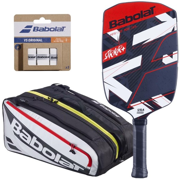 Babolat STRKR+ Pickleball Paddle – Optional Overgrips, Bag, Additional Paddles