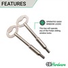 EAI Sash Window Stop for Security and Ventilation | Polished