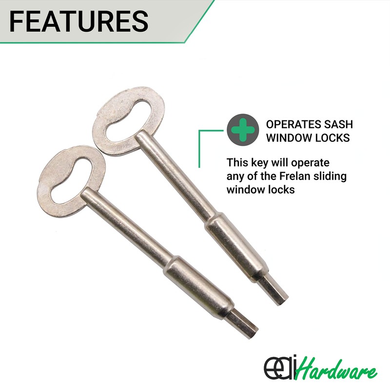 EAI Sash Window Stop for Security and Ventilation | Polished