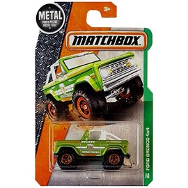 MATCHBOX 1:64 scale model toy car 2016 green FORD BRONCO 4x4 SUV truck MBX EXPLORERS 118/125