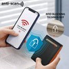 akddivve Men's RFID Blocking Wallet Short Tri-Fold Design Anti-Theft Card
