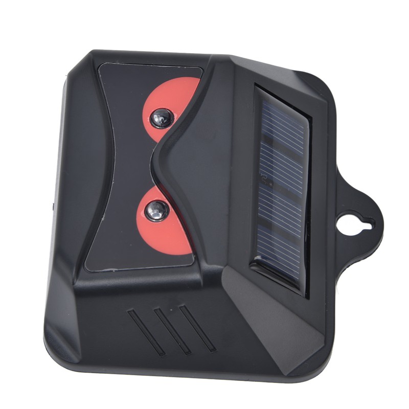 2pcs Animal Repeller Red LED Strobe Lights Waterproof Design Solar