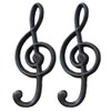 Xinally 2 Pieces Vintage Cast Iron Fret Hooks, American Country