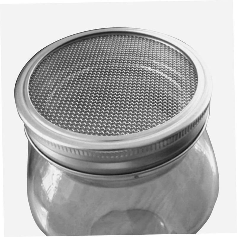 SUPVOX 4sets Mason Jar Sprouting Lid Kit Mesh Lid for