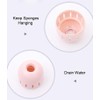 zalati Makeup Sponge Holder Beauty Blender Organizer Dust-proof Case Carry