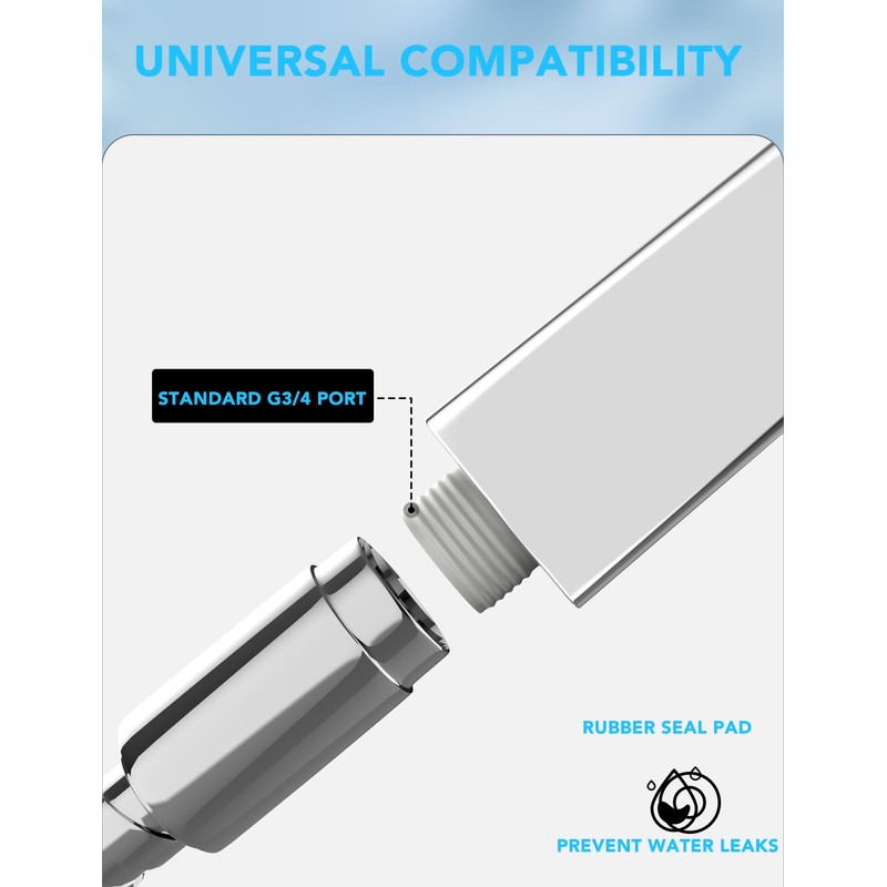 Cabezal de ducha, Cabezal de Ducha de Acero Inoxidable para