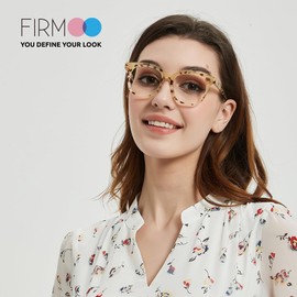 Firmoo Oversized Blue Light Blocking Computer Reading Glasses 2.0, Vintage Readers Glasses for Women
