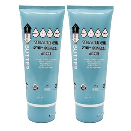 OmniShaver Shave Butter – Moisturizing Shaving Cream for Men & Women | Sensitive Skin Formula | Travel Size 6 oz | Aloe, Tea Tree & Shea Butter - Pack of 2