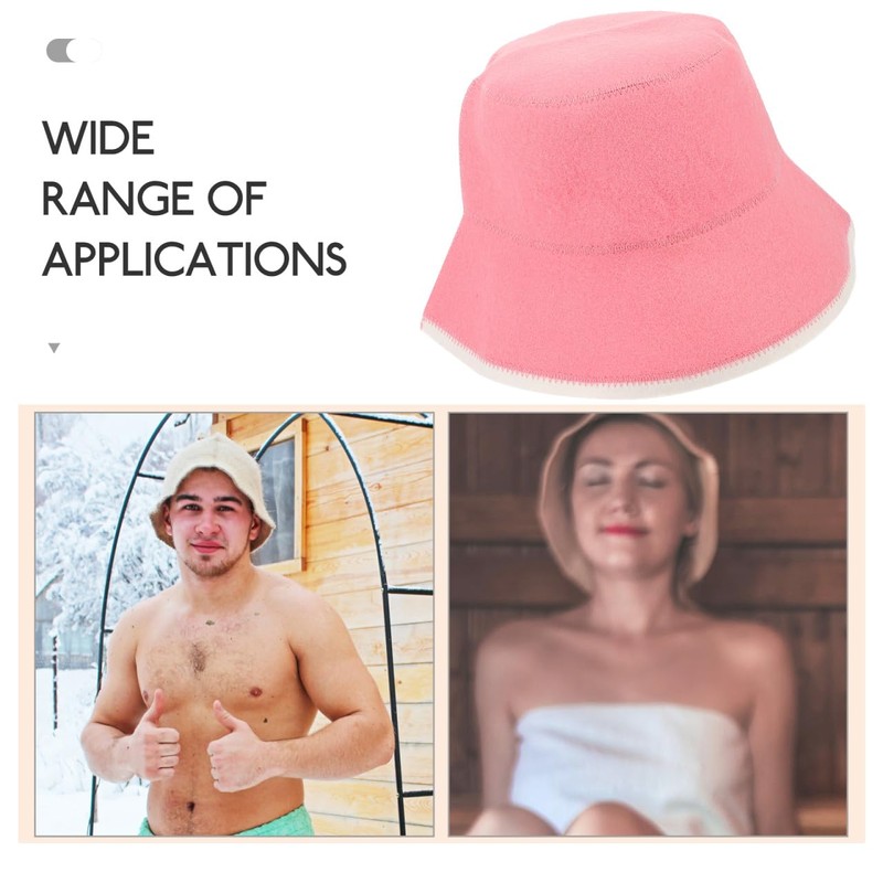 ORFOFE Sauna Hat Bath Cap Sauna Hats Wool Shower Hat