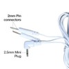 Easy@Home Replacement TENS Lead Wires, for EHE009, 2.5mm Mini Plug