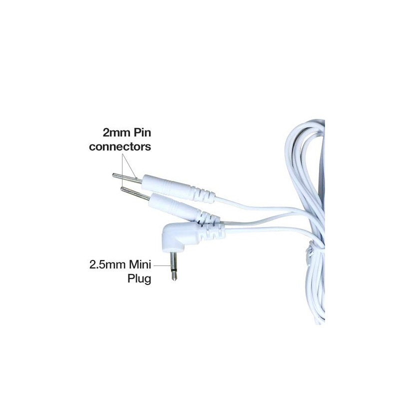 Easy@Home Replacement TENS Lead Wires, for EHE009, 2.5mm Mini Plug