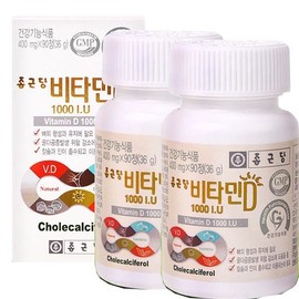 Chong Kun Dang 1+1 Chong Kun Dang Vitamin D 1000IU 90 tablets / 1+1종근당 비타민D 1000IU 90정X2개 6개월분 영양제