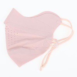 A ABSOPRO Face Mask, For Summer, Cooling Feel, Face Cover, Ear Mount, Adjustable, UV Protection, Sunscreen, No Stiffling, Breathable, Sweat Absorbent, Quick Drying, For Bicycles, Motorcycles, Pink