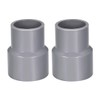 sourcing map PVC DWV Reducing Coupling Schedule 40 Gray 32mm