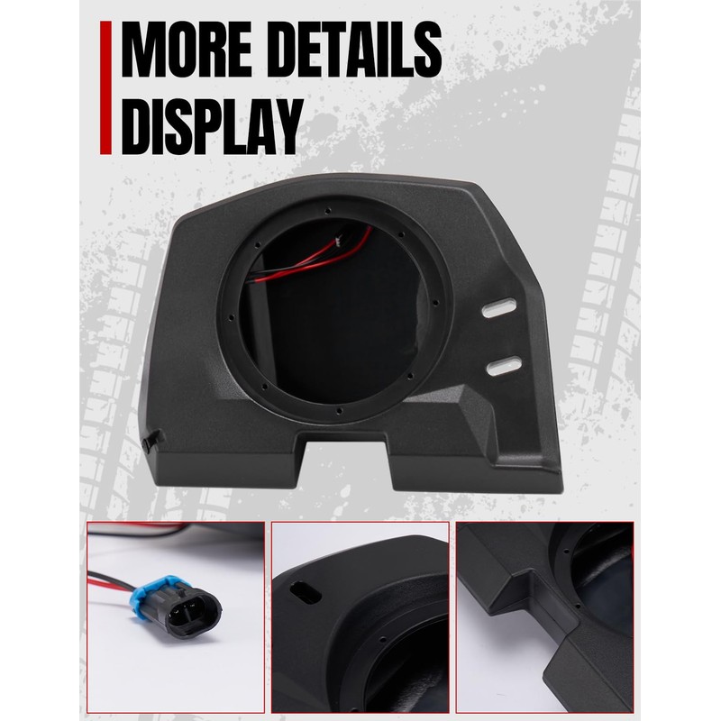 A & UTV PRO Rear Roof Speakers Pods for Polaris