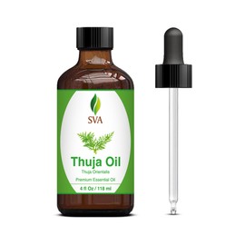 Aceite esencial de Thuja SVA Organics, 100 % puro, sin diluir, aceite de grado terapéutico premium para aromaterapia, difusor, cuidado del cabello, cuidado de la piel, piel brillante