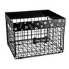 Dog Toy Basket, Metal Large Dog Toy Box, Foldable wire