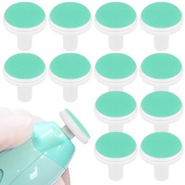 Housoutil 24 Almohadillas De Repuesto Para Lima Eléctrica De Bebé Cabezales De Pulido Seguros Para Cortaúñas Infantil Accesorios De Cuidado De Uñas