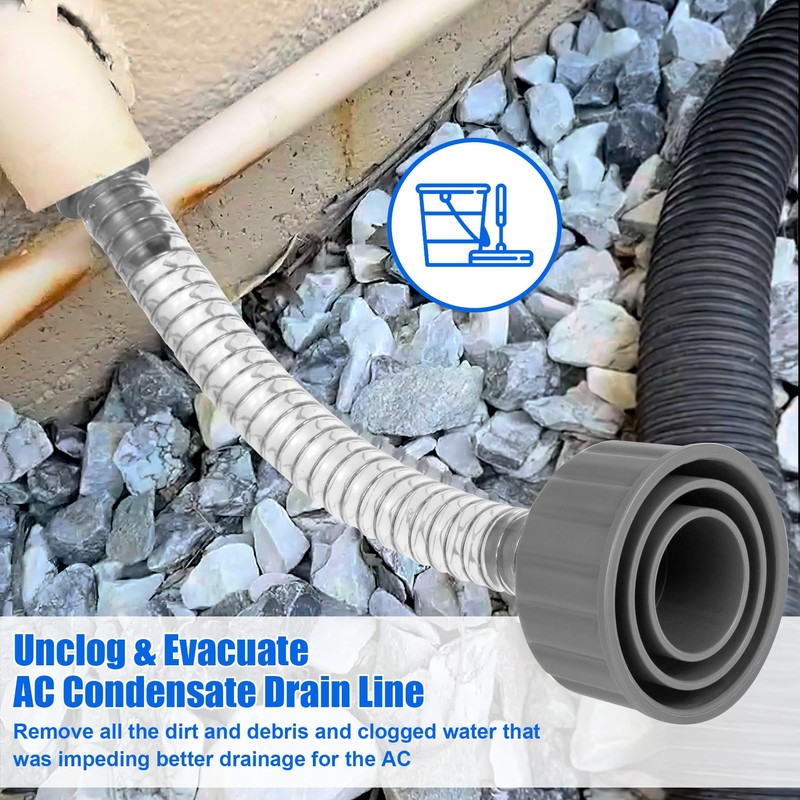 YullSorom Wet Vac Attachment A/C Drain Lines Cleaner Tool, AC