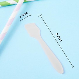 Wopanxye Maskenspatel, 50 Stück Mini Kosmetikspachtel für creme, Gesichtscreme Dispenser spachtel, plastik kleine restelöffel, Einweg Make-Up Löffel Maske Lotion Spatel, kunststoff Proben cremespatel