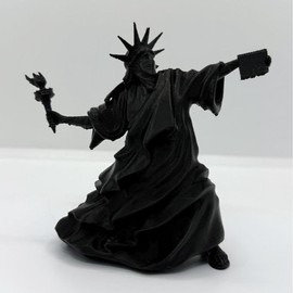 Riot of Liberty Statue Desk Piece - High Quality Art Piece for Home Decor and Office Use - Color: Black