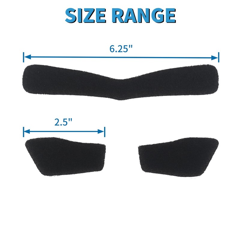 HIAARO BK01 Nose Guard Pads, Face Shield Masks Pads for