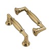 ZAUYX 2 Pack 3 Inch Hole Center Brushed Brass Cabinet