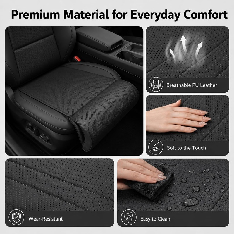 Car Seat Extender Leg Support Cushion, Memory Foam Car Seat