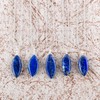 Natural Lapis Lazuli Gemstone Pendant Necklace, Lapis Lazuli Cabochon Stones,
